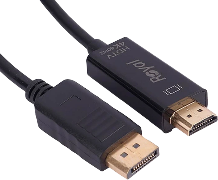 کابل تبدیل DisplayPort به HDMI رویال مدل 4K – انتقال تصویر و صدا با کیفیت Ultra HD