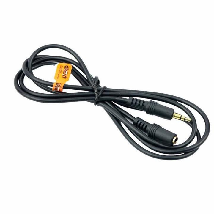 کابل افزایش طول صدا گریت – اتصال ۳.۵ میلیمتری استریو نری به مادگی طول ۱.۵ متر