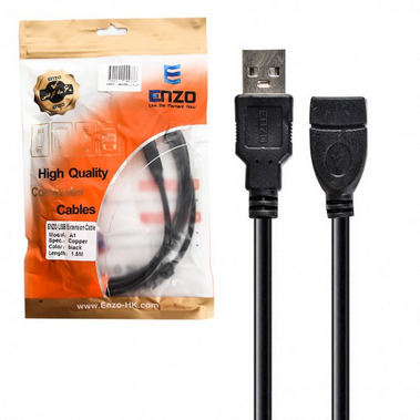 کابل افزایش طول USB انزو مدل A1 – افزایش طول پورت USB با طراحی مقاوم و اقتصادی