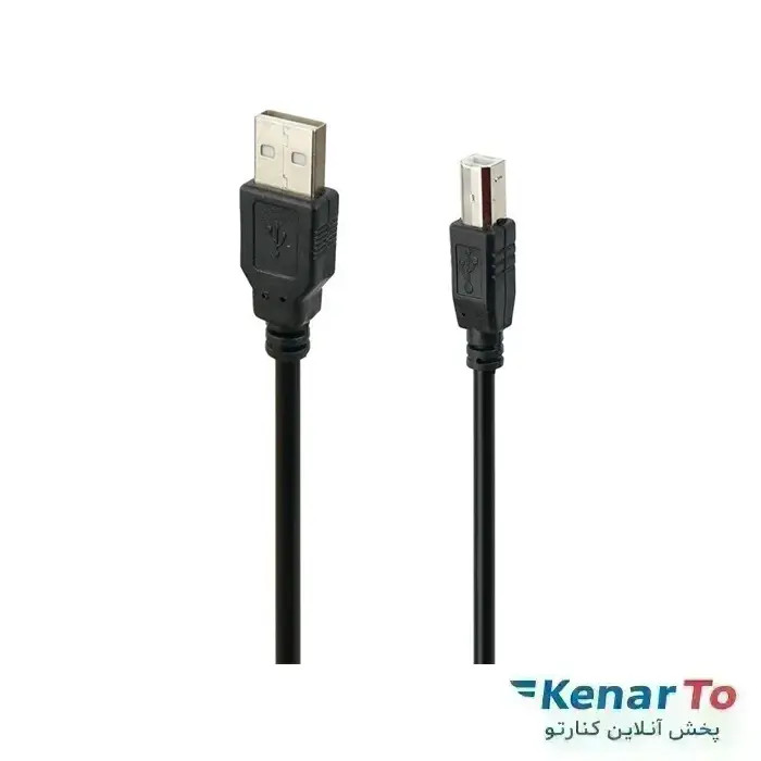 کابل پرینتر گلد اسکار USB 2.0 طول ۱.۵ متر – انتقال داده پایدار با روکش PVC شیلددار