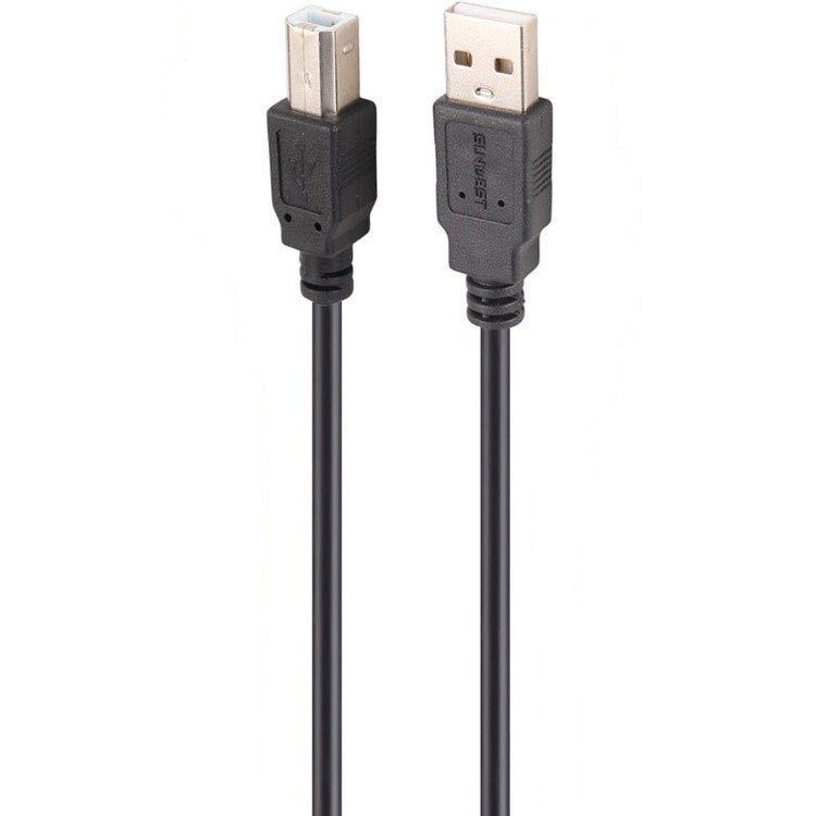 کابل پرینتر سان وست USB 2.0 طول ۳ متر – اتصال پایدار با روکش مقاوم و کانکتورهای فلزی