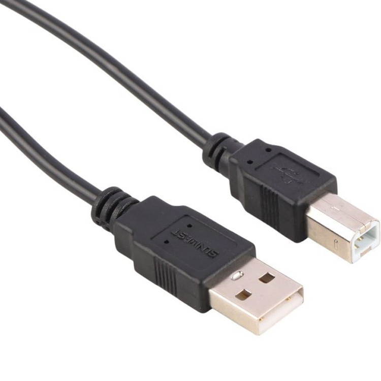 کابل پرینتر سان وست USB 2.0 طول ۳ متر – اتصال پایدار با روکش مقاوم و کانکتورهای فلزی