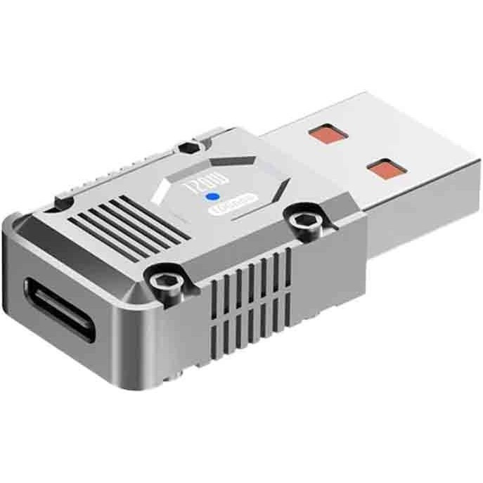 مبدل Type-C به USB 3.0 هیسکا مدل H9 – انتقال داده با سرعت ۱۰ گیگابیت بر ثانیه و شارژ PD ۱۲۰ وات