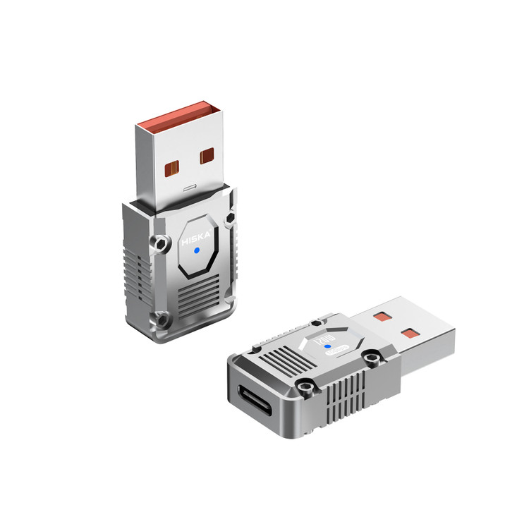 مبدل Type-C به USB 3.0 هیسکا مدل H9 – انتقال داده با سرعت ۱۰ گیگابیت بر ثانیه و شارژ PD ۱۲۰ وات