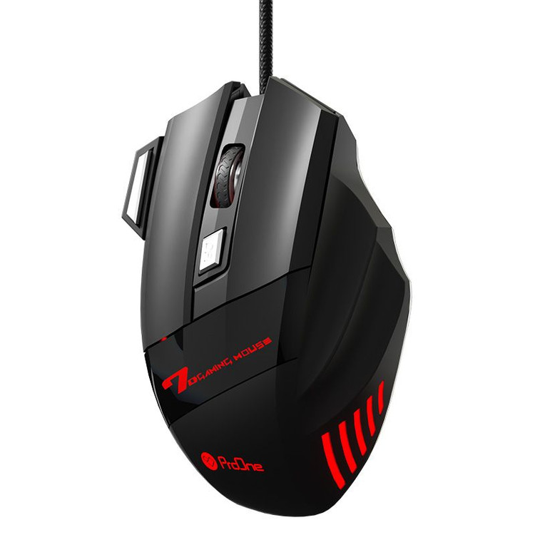 🖱️ ماوس گیمینگ سیمی پرووان PMG55 BOLT با ۷ کلید، DPI تنظیمشونده و نور RGB