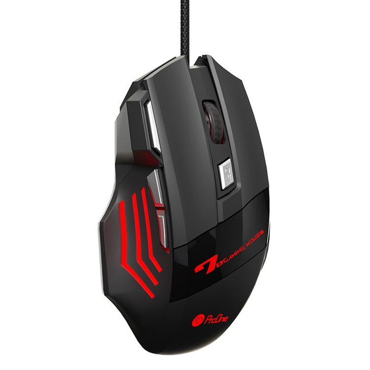 🖱️ ماوس گیمینگ سیمی پرووان PMG55 BOLT با ۷ کلید، DPI تنظیمشونده و نور RGB