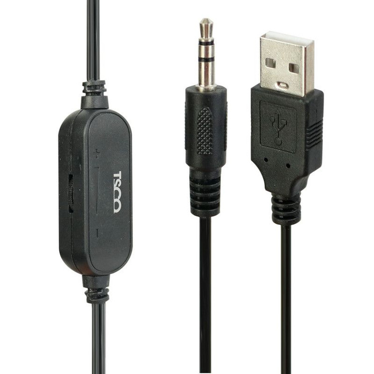اسپیکر دوتکه رومیزی سیمی تسکو مدل TS2058 – صدای ۶ وات با نورپردازی RGB و طراحی مدرن