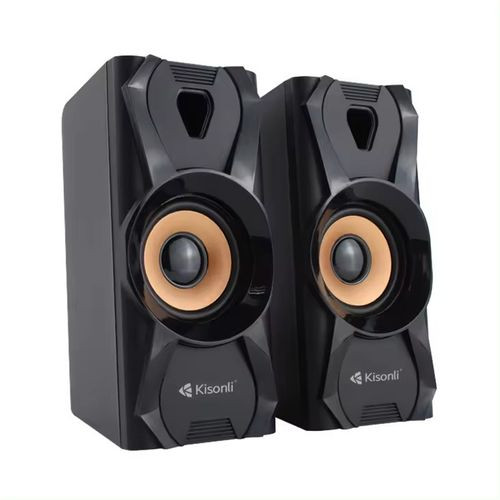 اسپیکر دوتکه سیمی کیسونلی مدل U-9003 – صدای استریو ۶ وات با طراحی جمعوجور و نصب آسان