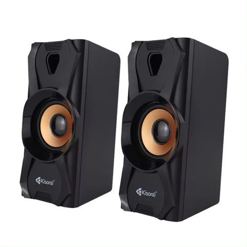 اسپیکر دوتکه سیمی کیسونلی مدل U-9003 – صدای استریو ۶ وات با طراحی جمعوجور و نصب آسان