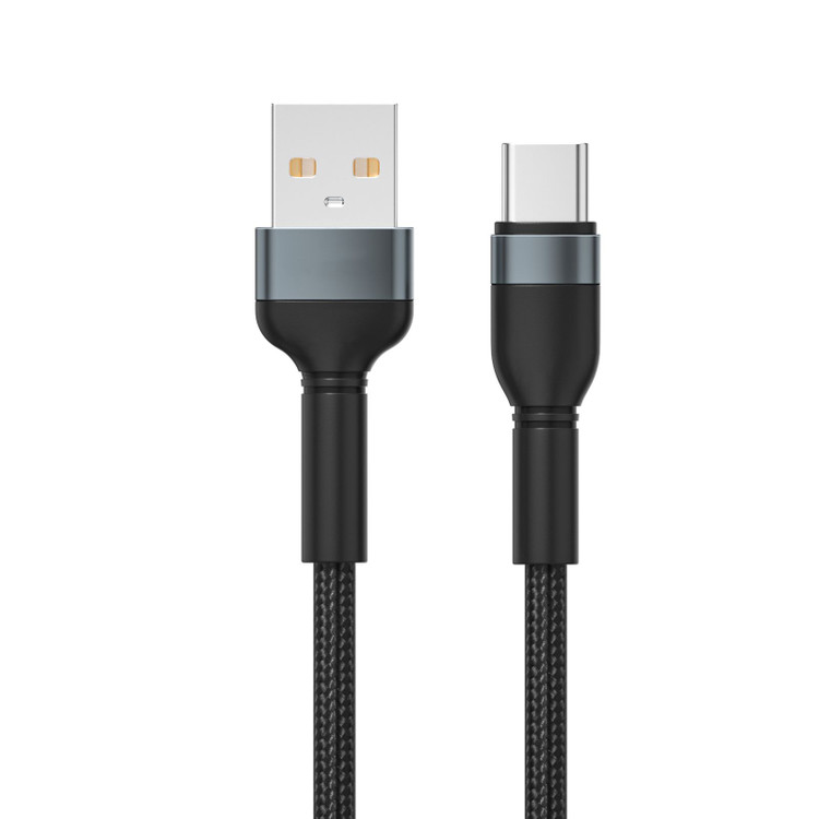 🔌 کابل شارژ و انتقال داده USB به Type-C پرووان مدل PCC146 ۲.۱A – شارژ سریع با روکش بافتهشده مقاوم ( اصل)