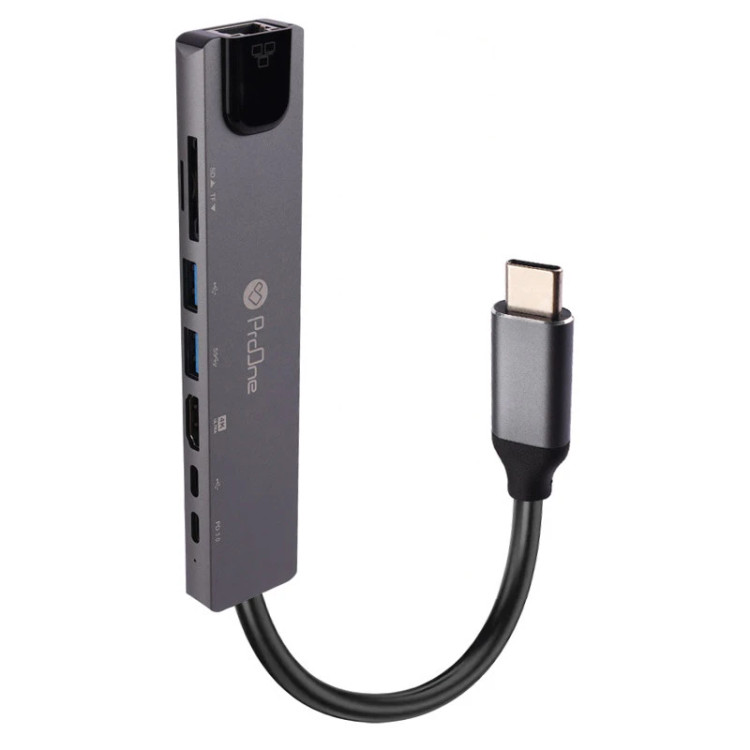 🔌 هاب ۸ پورت Type-C پرووان مدل PHU595 با خروجی HDMI 4K