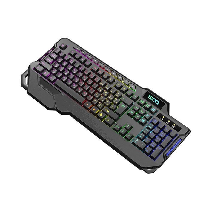 ⌨️ کیبورد تسکو مدل TK 8088GA با نور رنگینکمانی و کلیدهای مولتیمدیا