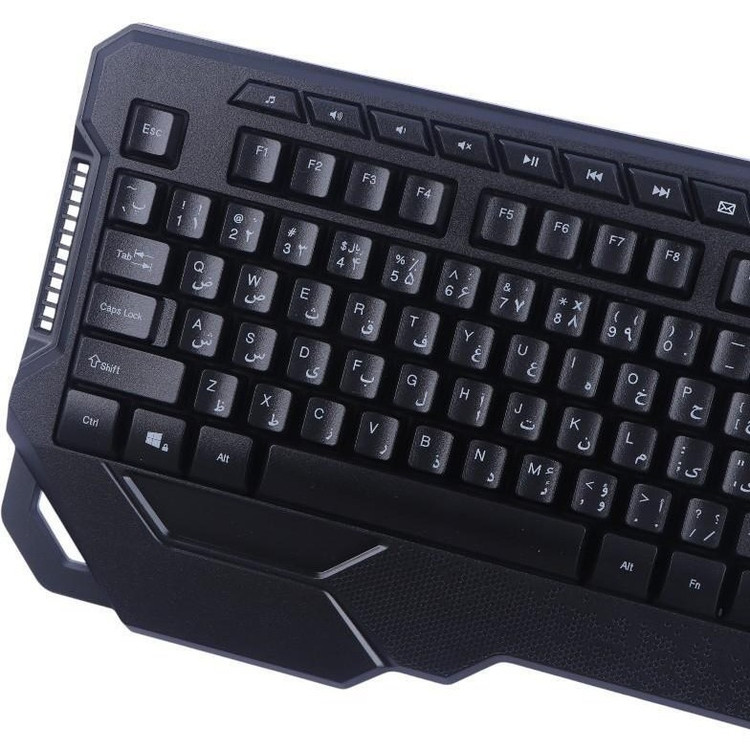 ⌨️ کیبورد تسکو مدل TK 8088GA با نور رنگینکمانی و کلیدهای مولتیمدیا