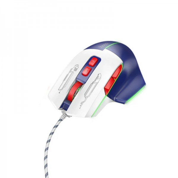 🖱️ موس گیمینگ سیمی هوکو مدل GM31 با ۳۶۰۰ DPI و نور RGB
