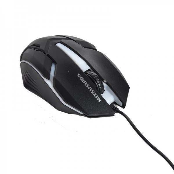 🖱️ موس گیمینگ سیم دار LED RGB میتسوشیدا مدل KC-X1
