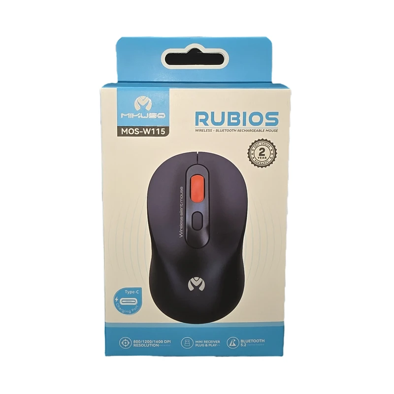 🖱️ موس بی‌سیم / بلوتوث شارژی میکاسو مدل MOS-W115