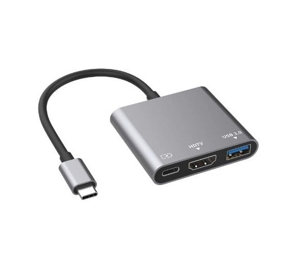 مبدل هاب چندکاره Type-C به HDMI و USB 3.0 پرووان (ProOne) مدل PHU552