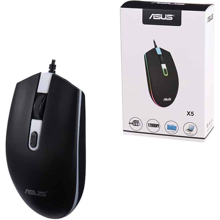 🖱️ ماوس گیمینگ ایسوس مدل X5 با سیم و نور RGB