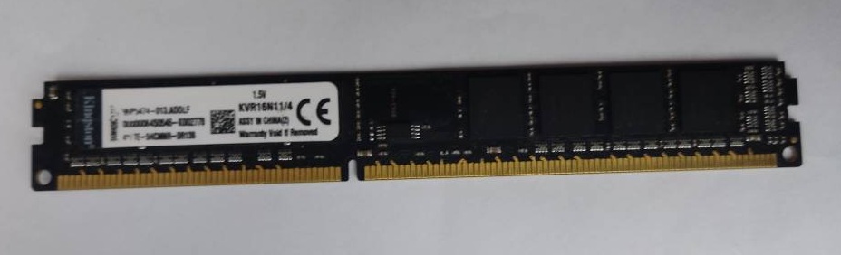 💾 رم کینگستون مدل KVR16N11/4 ظرفیت ۴ گیگابایت DDR3 (استوک)