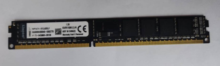 💾 رم کینگستون مدل KVR16N11/4 ظرفیت ۴ گیگابایت DDR3 (استوک)