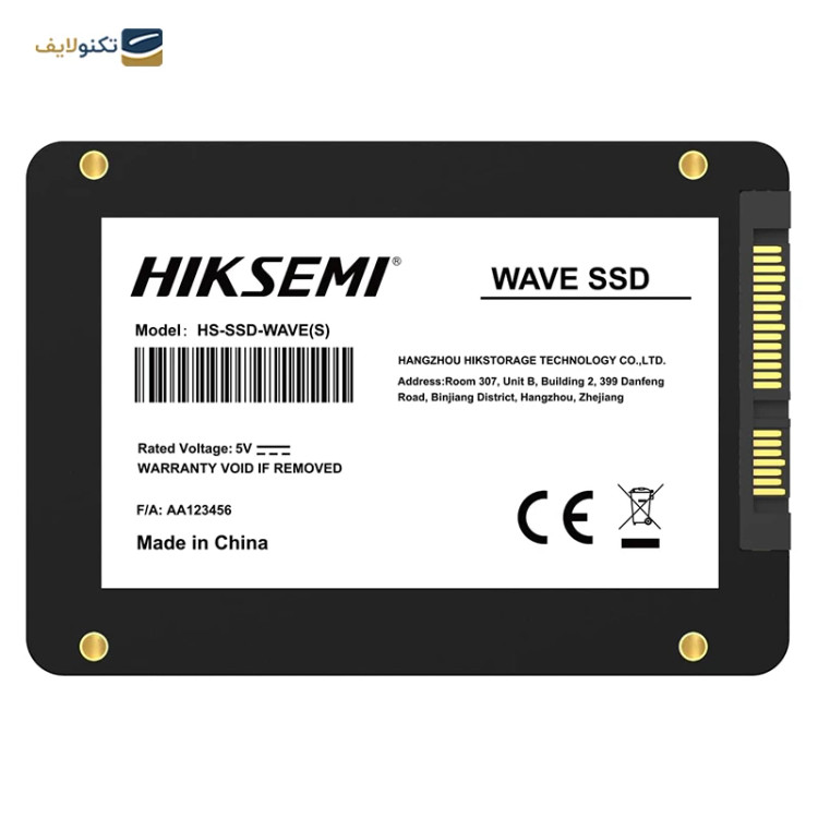💾 اساسدی (SSD) اینترنال هایکسمی مدل Wave(S) ظرفیت ۲۵۶ گیگابایت SATA با گارانتی 60 ماهه آونگ